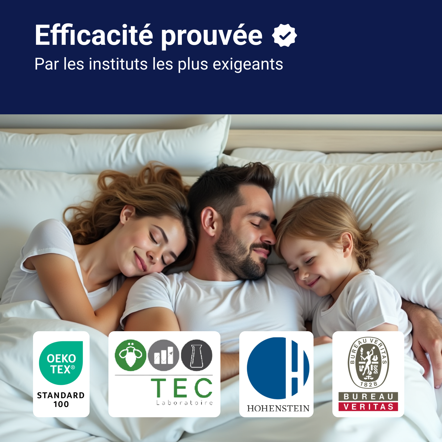 housse anti punaises de lit certifiée sans roduit chimique, anti acariens et iso 9001.