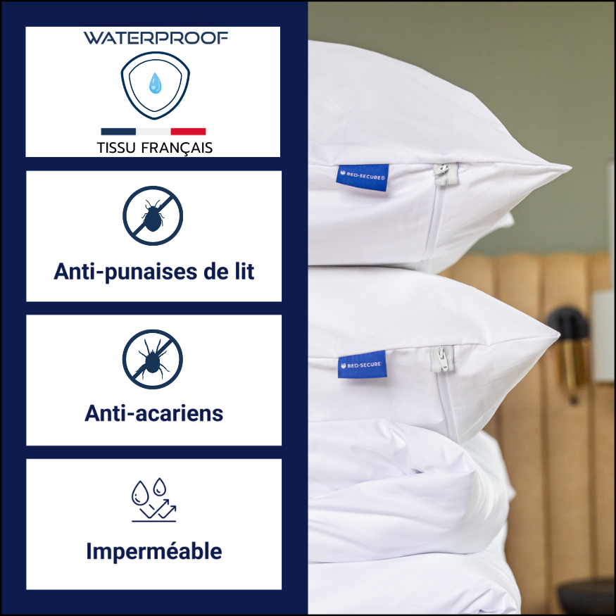 tissu anti-punaises de lit waterproof, imperméable